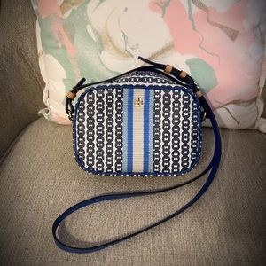 Tory Burch Gemini Link Canvas Mini Crossbody